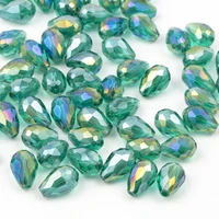 6 8mm austrian teardrop crystal beads for jewelry making diy earring necklace ab color glass briolette beads wholesale z813