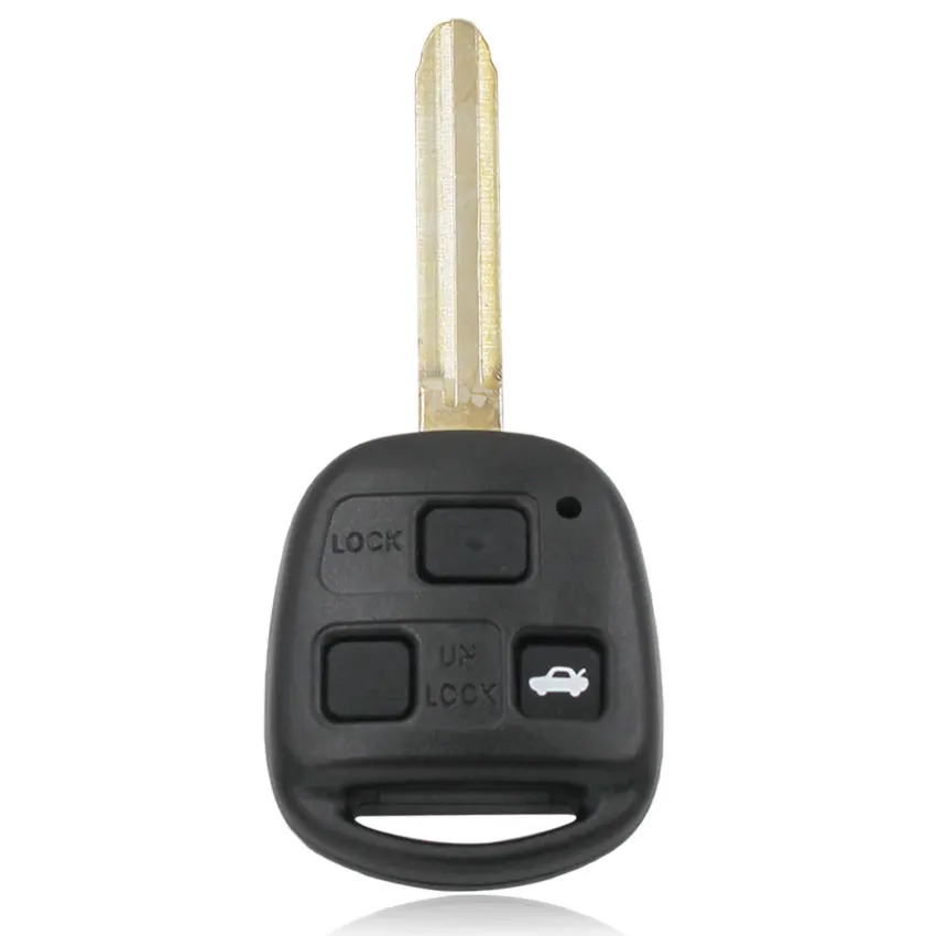 Remote Key Case Fob for TOYOTA Prado Tarago Camry Corolla 3 BUTTON key shell With Pad | Автомобили и мотоциклы