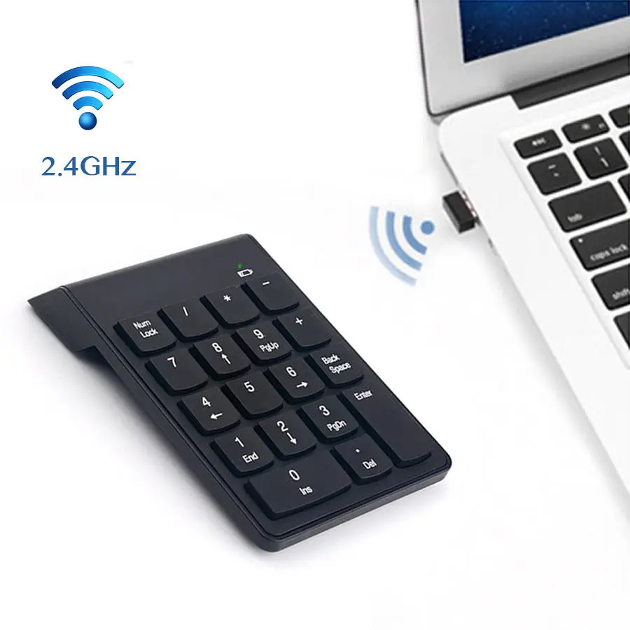 Kemile беспроводная цифровая клавиатура 19 клавиш Financial Numpad USB с 2 4G мини цифровой