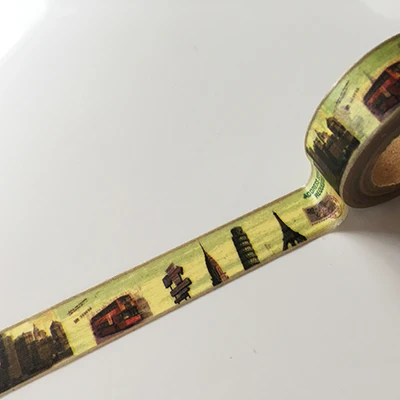 719 Jiataihe винтажная васи лента винтажная Эйфелева башня DIY декоративная Скрапбукинг планировщик Маскировочная лента клейкая лента этикетка наклейка s - Цвет: 719