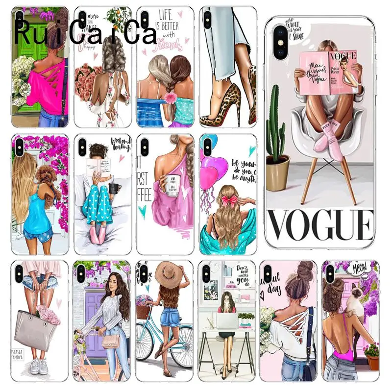 RuiCaiCa модный Рождественский чехол для телефона с изображением пончика девочек