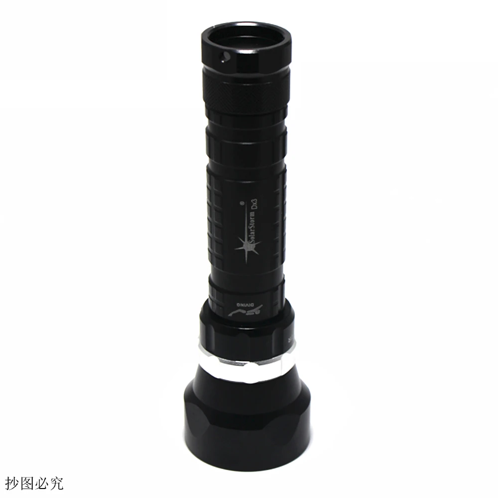 Водонепроницаемая светодиодсветильник лампа для дайвинга 200 м 3 переключателя