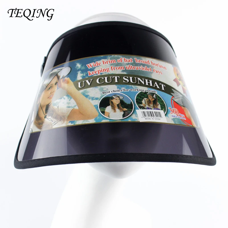TEQING 2017 новое поступление Солнцезащитная шляпа козырек пиковая Кепка пластиковый