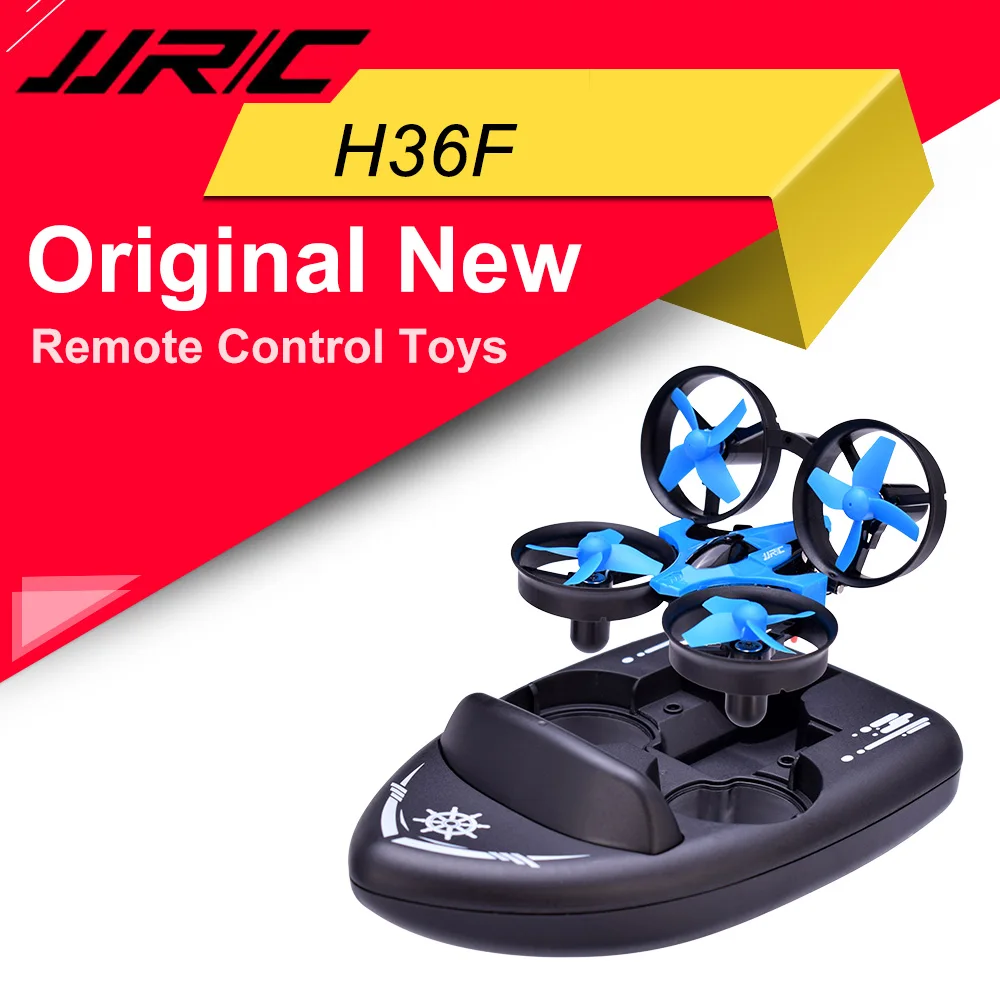 Оригинальный JJRC H36F 2 4G автомобиль Дрон лодка 3в1 многофункциональный пульт