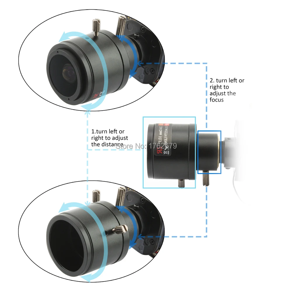 ELP CCTV 2 8-12 мм варифокальный объектив для usb-камер тестирования | Безопасность и