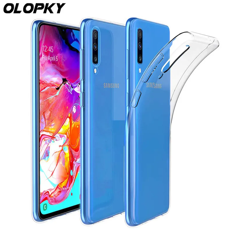 Чехол для Samsung Galaxy A70 мягкий прозрачный силиконовый чехол из ТПУ A 70 A705F SM-A705FN/DS