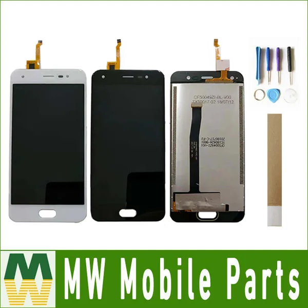 

For BQ Mobile BQ-5012L Rich BQ5012L BQ 5012L LCD Display+Touch Screen Digitizer Assembly Replacement 2 Color With Tools&Tape