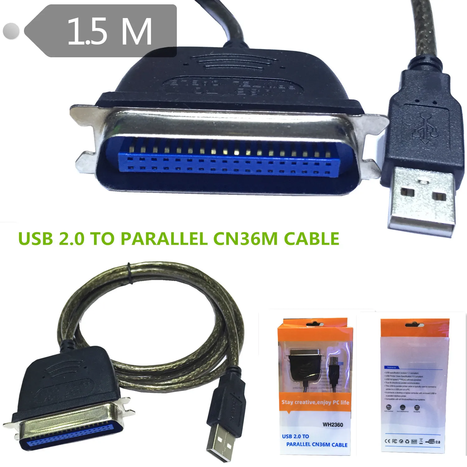 Принтер линии usbusb к параллельный порт CN36 pin 1284 Введите ПИН старого принтера