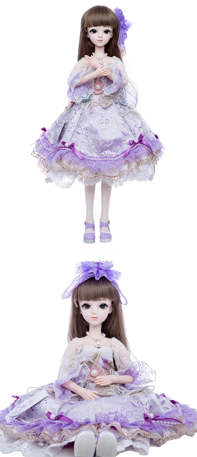 Принцесса Анна 1/3 60 см BJD кукла DIY Мода парик кукла одета принцесса кукла девочка игрушки