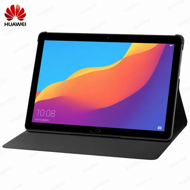 huawei Mediapad Enjoy флип-чехол huawei Mediapad T5 флип-чехол кожаный чехол для планшета T5 - Цвет: black case only