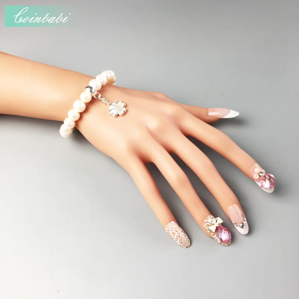 Браслеты с подвесками из пресноводного жемчуга браслет шарма 925 пробы серебро