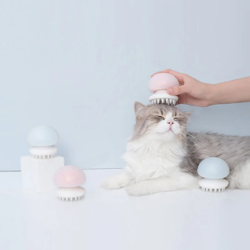 Xiaomi Mijia пушистый хвост Медузы Pet Массажер расческа отрицательных ионов антистатические для кошачьей шерсти чистый уход за домашними животными массажер гребень