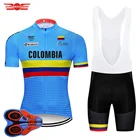 2019 профессиональная команда Колумбия Велоспорт Джерси 9D комплект MTB Униформа горный велосипед одежда велосипедная одежда мужские шорты кулоты