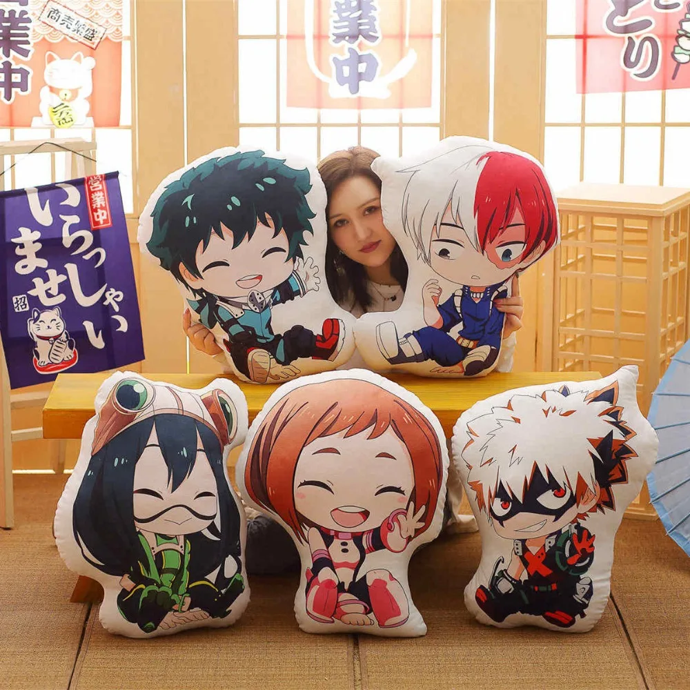 My Hero академическая искусственная Подушка Yoh Asakura Katsuki Bakugo Shoto Toooroki мягкая набивная