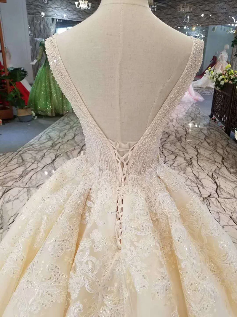LSS1011 сексуальные свадебные платья без рукавов длиной до пола с аппликацией и