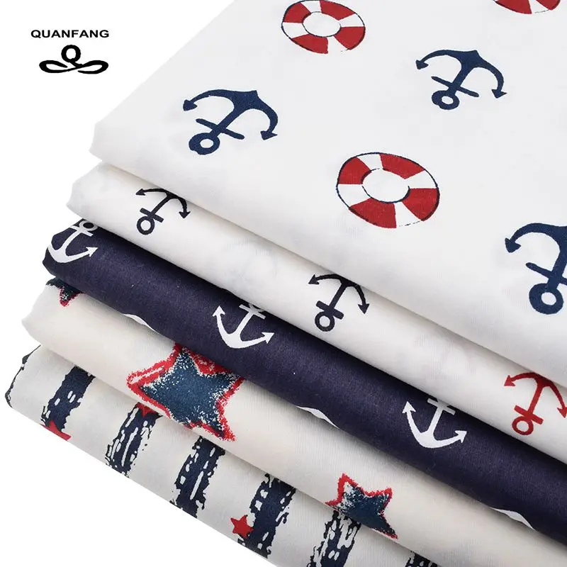 5 шт./лот саржевая хлопчатобумажная ткань Лоскутная цветочная ручной работы