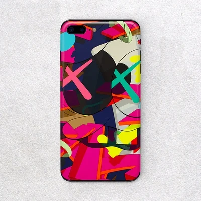 015 Наклейка на телефон для Apple 6/6S 7 8 Plus, наклейка на телефон для iPhone X XR Xs Max, защита задней крышки, пленка с бесплатной прозрачной крышкой - Цвет: 015