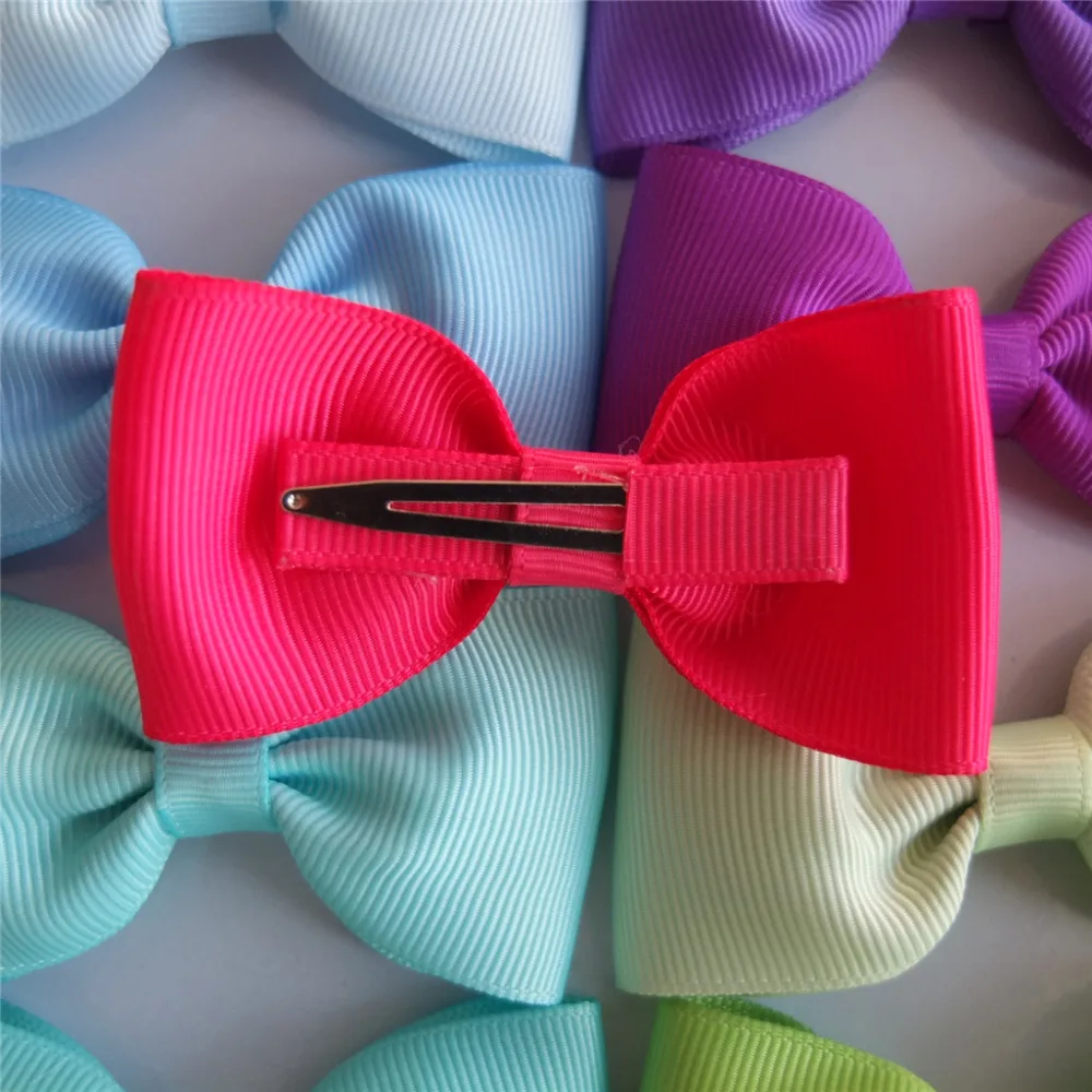 40 COLORS Available 3 Inch Boutique Hair bow Clips Classical bows Children Girls hairbow clips Barrettes Hairgrips |