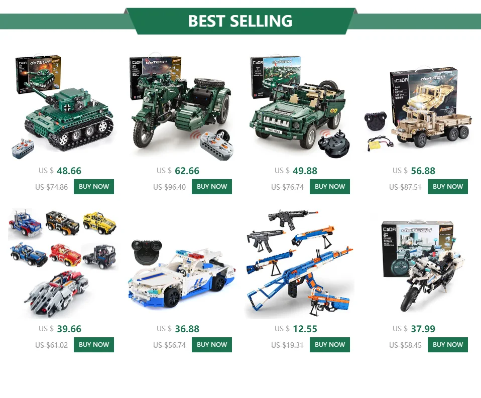 Qihui Military Vehicles German King Tiger Tank Building Blocks Sets WW2 Army Figures RC Soviet Tanks Bricks Model Toys For Boys