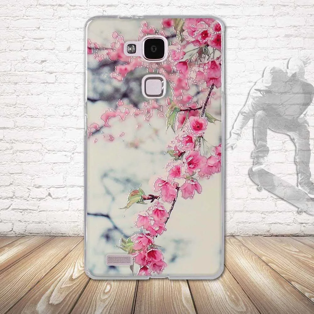 Чехол для телефона Huawei Mate 7 мягкий силиконовый чехол из ТПУ Ascend Mate7 защитный с