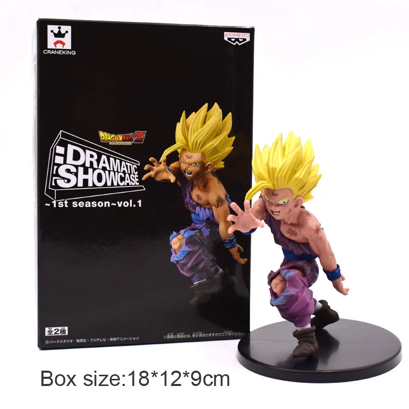 With Box 3 компл. Dragon Ball Z Goku фигурка из ПВХ Коллекционная модель игрушки Аниме Супер Saiyan сон Гохан Zamasu фигурка броли игрушки для детей - Цвет: With Box