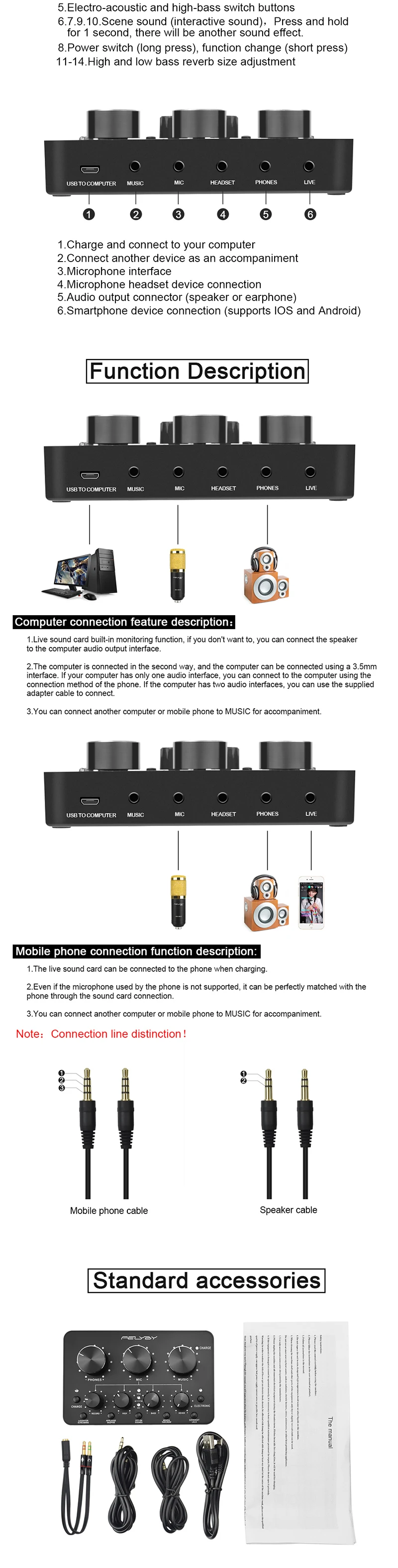 FELYBY Высокое качество без шума Профессиональный bm800 3,5-xlr Запись конденсаторный микрофон для компьютера живая звуковая карта караоке
