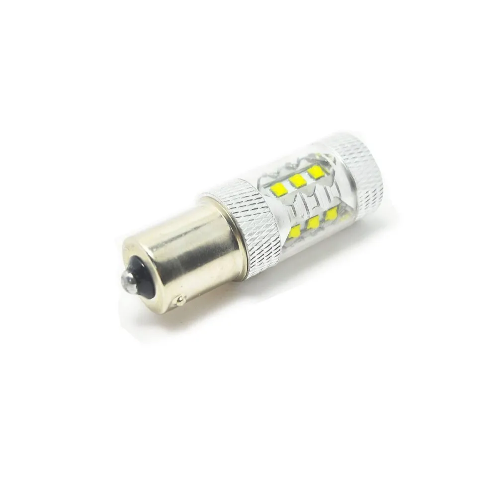 Бесплатная доставка в продаже! 2 шт./лот Ampoule Feux Jour Led 1156 BA15S P21W 80 Вт Cree Chips Blanc Canbus Anti