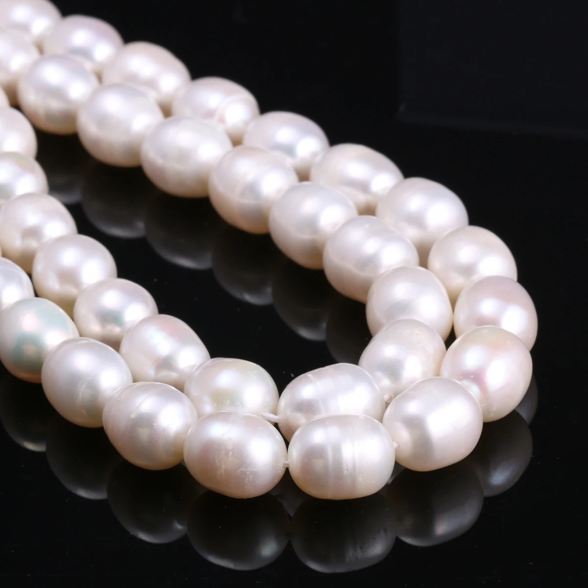 Бусины Из Натурального пресноводного культивированного жемчуга в форме риса 100%