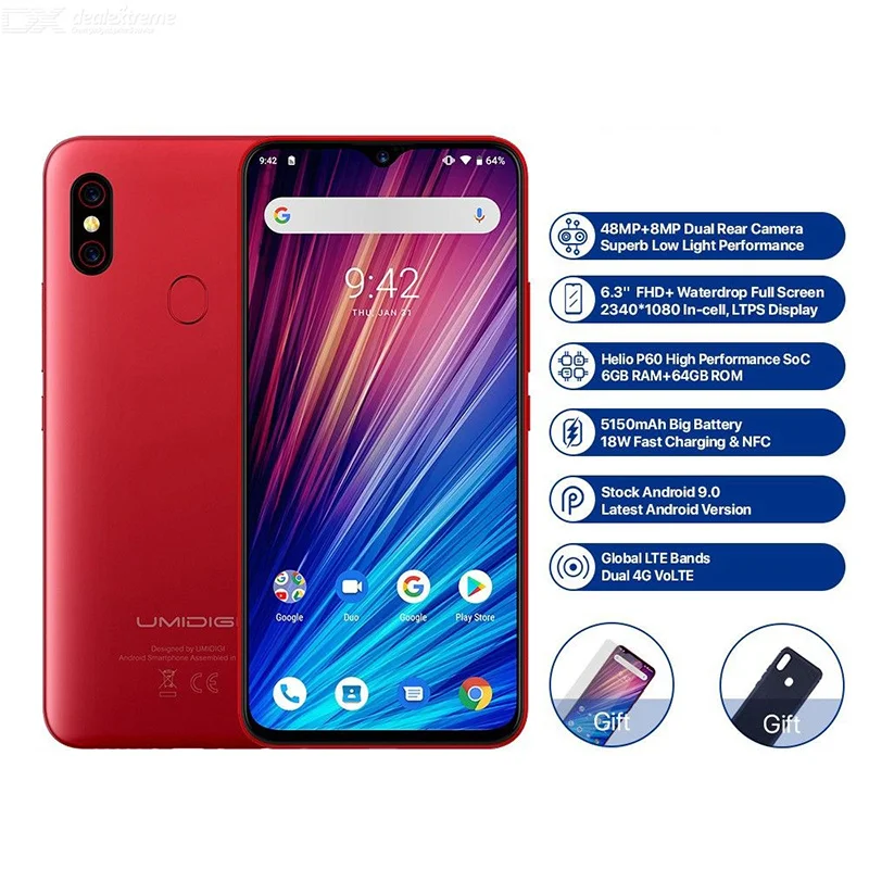 UMIDIGI F1 Play 48MP+ 8MP+ 16MP 5150mAh Мобильный телефон Android 9,0 6 ГБ ОЗУ 64 Гб ПЗУ 6," FHD глобальная версия смартфон двойной 4G