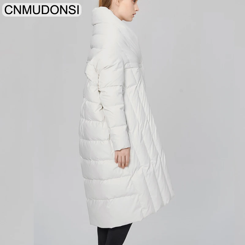 CNMUDONSI, новинка, женские теплые парки, пальто, Дикий хлопок, модные, повседневные, европейский размер, Длинные парки, пальто, зима, женская одежда