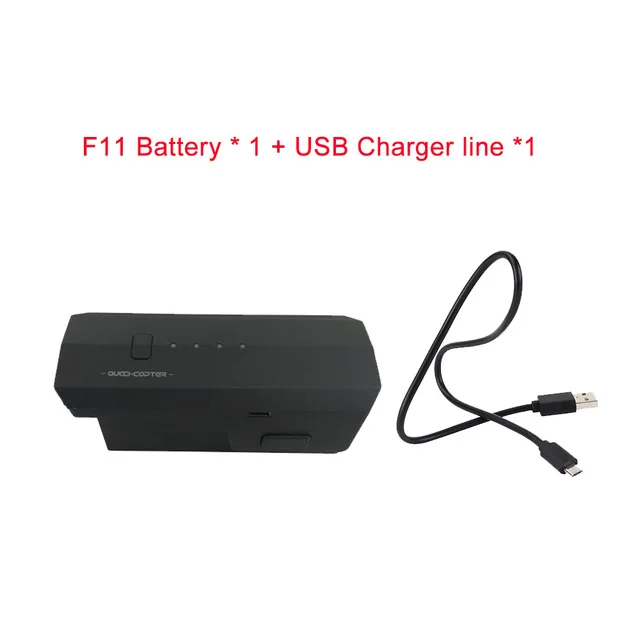 1 battery 1USB cable 11,1 В 2500 мАч оригинальная литиевая батарея для SJRC F11 Дрон Квадрокоптер аксессуары батарея самолет рука и мотор запасные - Цвет: 1 battery 1USB cable