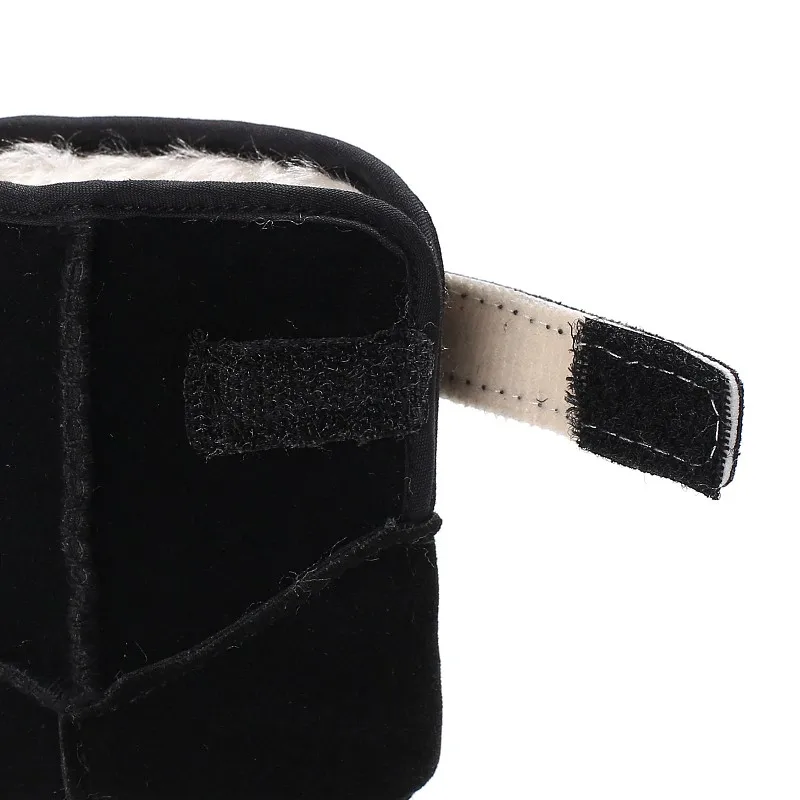 Классическая обувь для маленьких девочек сезон осень-зима плюшевые толстые