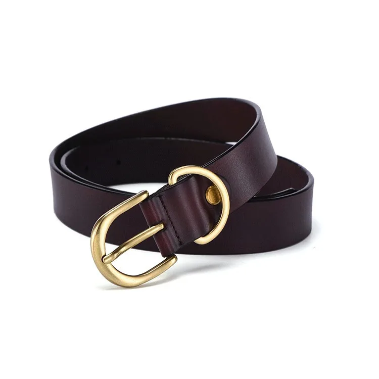 Ремень из натуральной воловьей кожи для мужчин и женщин шикарный студенческий