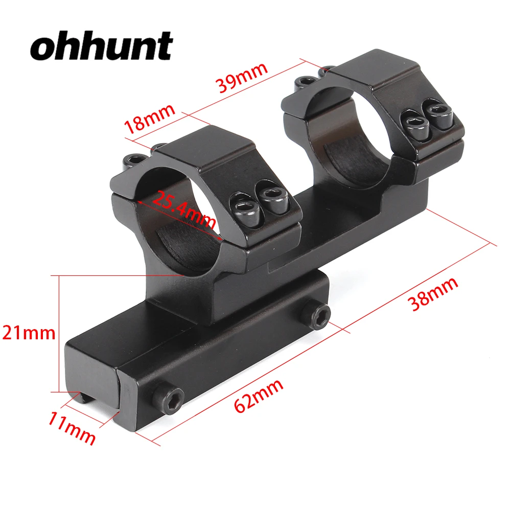 Ohhunt 1 дюйм смещение 11 мм ласточкин хвост. 22 пневмокольца крепление bi-направление