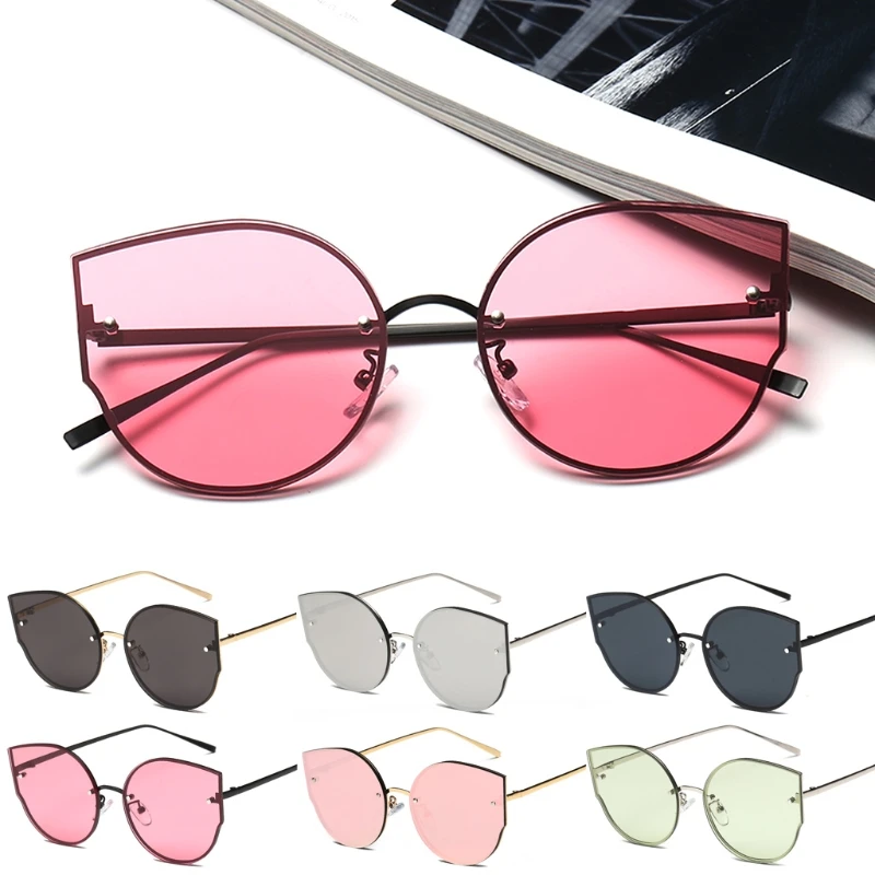 Модные женские солнцезащитные очки кошачий глаз дизайнерские винтажные