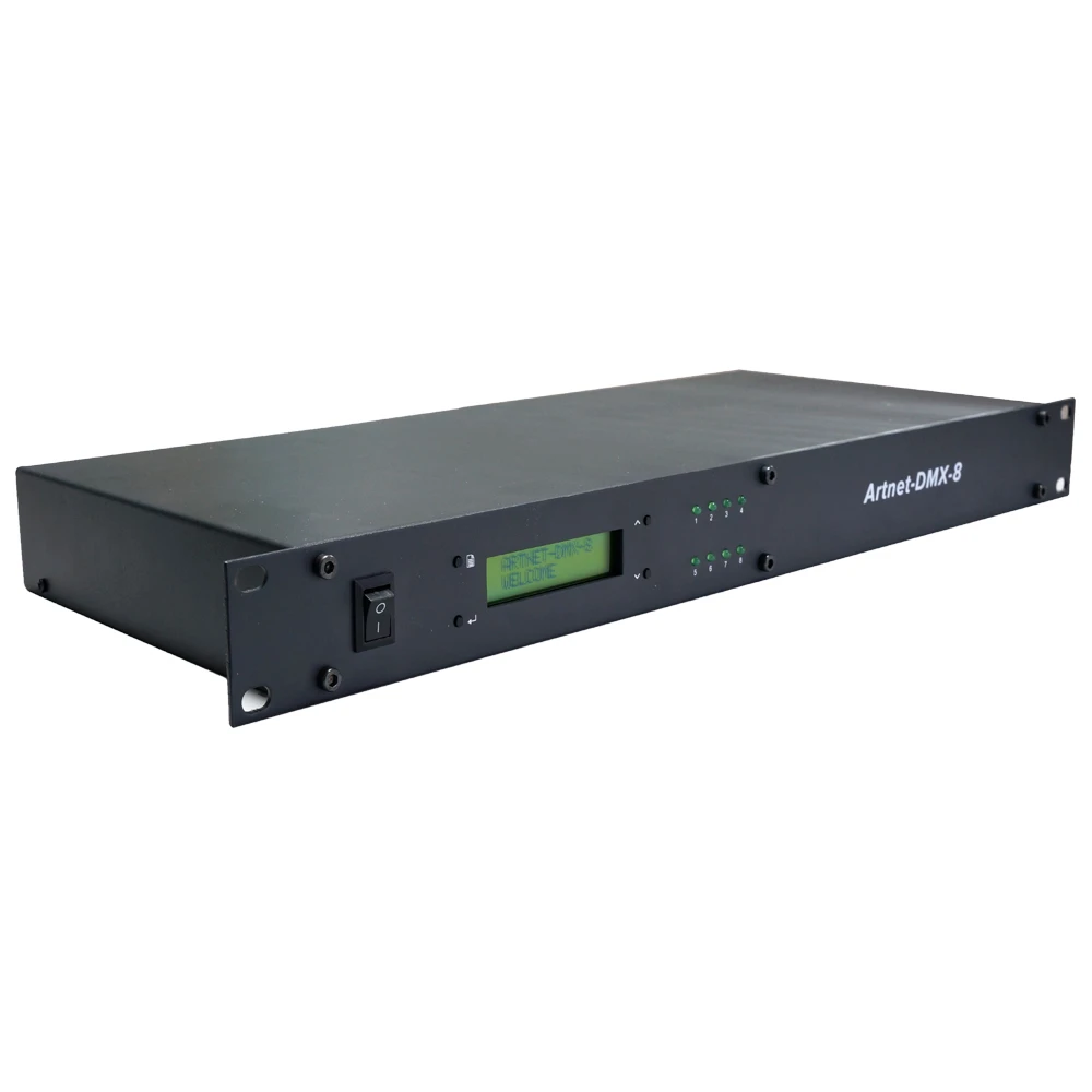 Быстрая Artnet-DMX-8 ArtNet конвертер DMX контроллер DC5-24V 512 канала* 8 портов Выход работает с MADRIX для светодиодный лампы