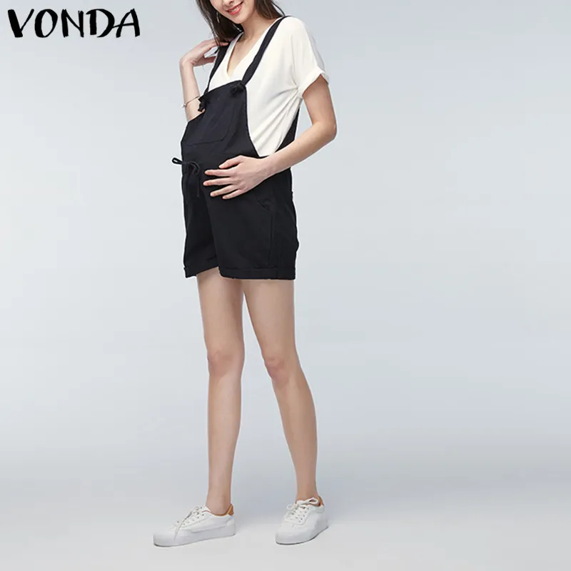 VONDA комбинезоны комбинезон для женщин 2021 летнее платье беременных Повседневный