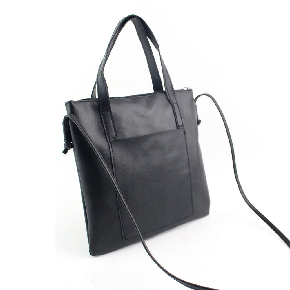 Женская сумка на плечо модная однотонная кожаная для телефона тоут женская клатч