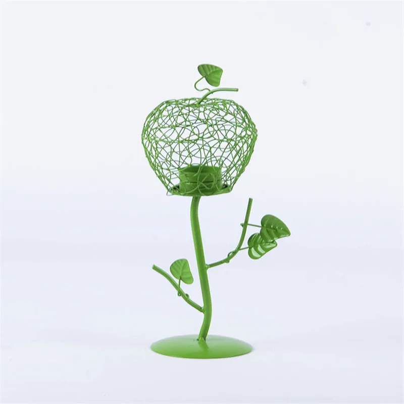 Садовый Железный фонарь Apple в европейском стиле подсвечник украшение для дома