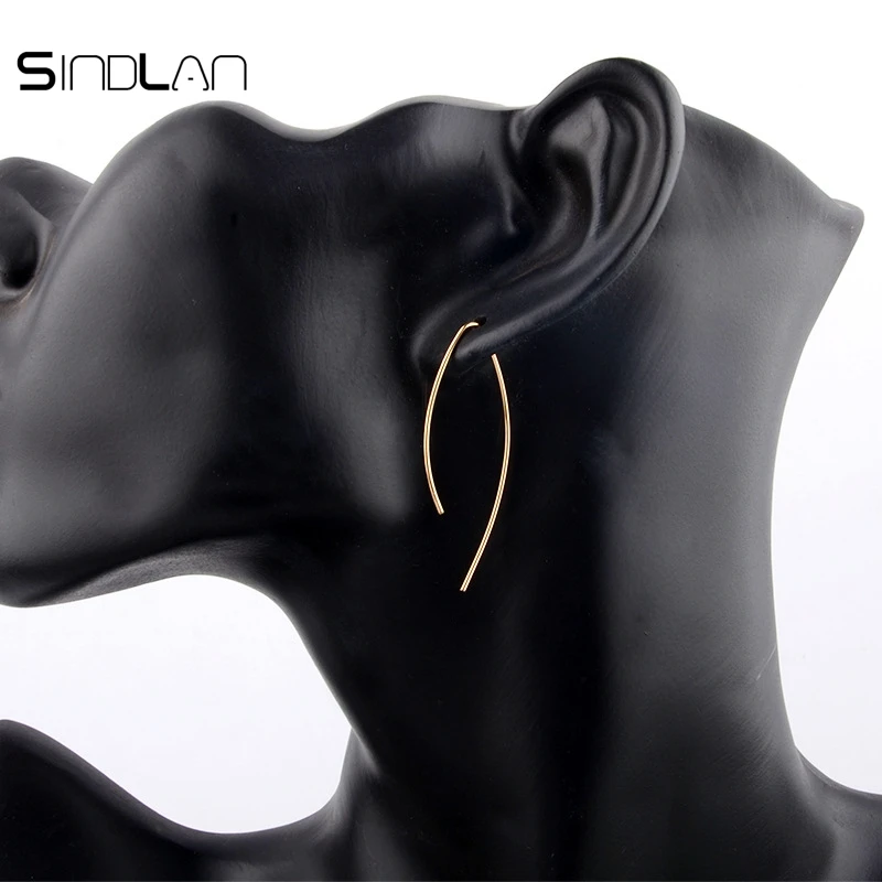 Sindlan серьги Модные ювелирные изделия Очаровательные простые металлические