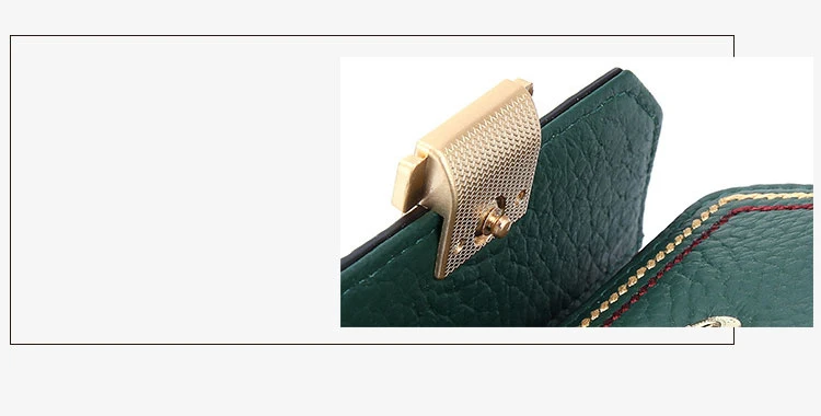 Luxury Brand Designer Card Holder Women Genuine Leather Small Wallet ID Credit Cards Case Leather Hasp Card Bag New INS Hot