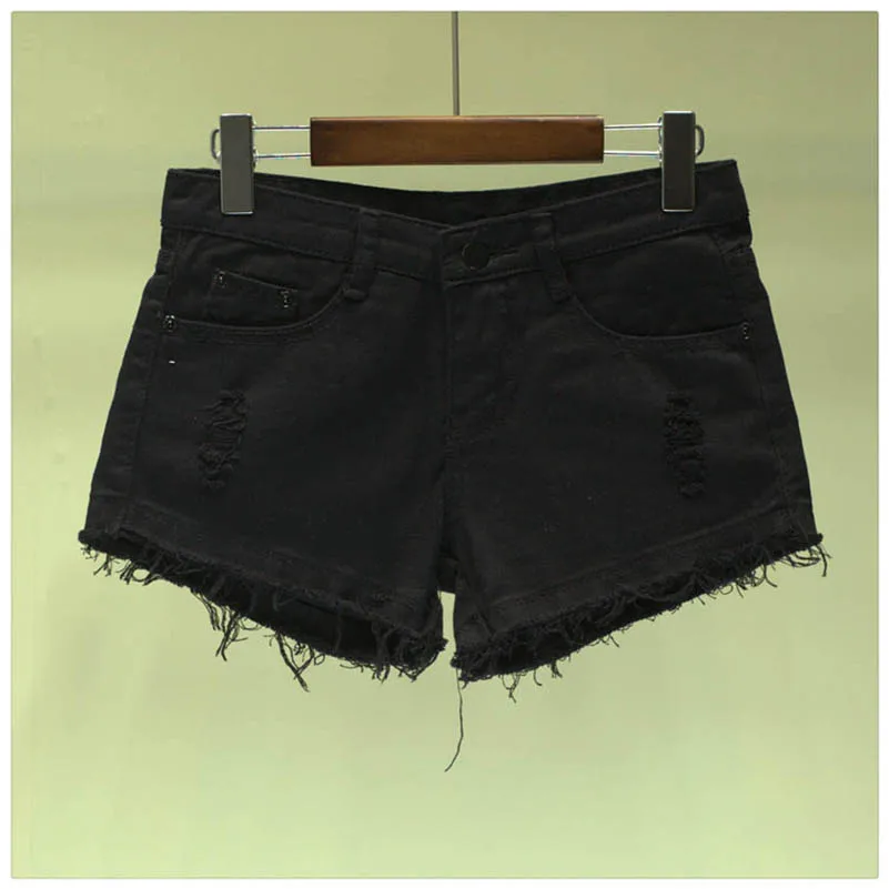NiceMix джинсовые шорты женские Летние повседневные вареные белые дырки hotpants flash джинсовые короткие шорты женские студенческие шорты