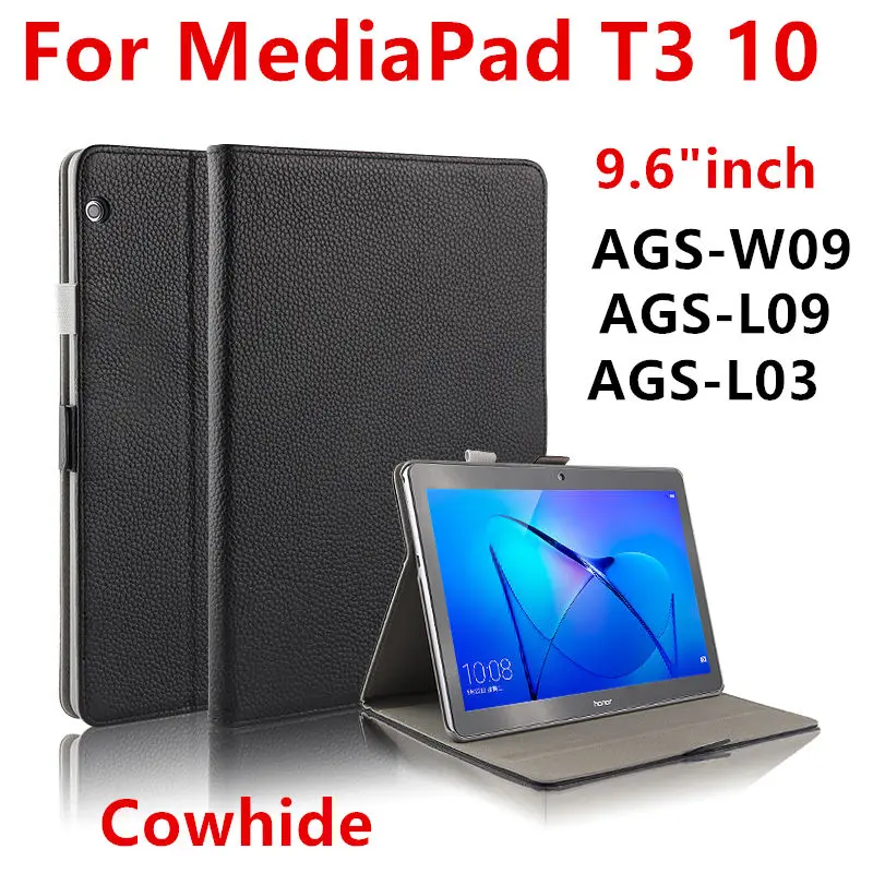 Чехол из воловьей кожи для Huawei Mediapad T3 10 AGS L03 w09 9 6 дюйма защитный чехол натуральной