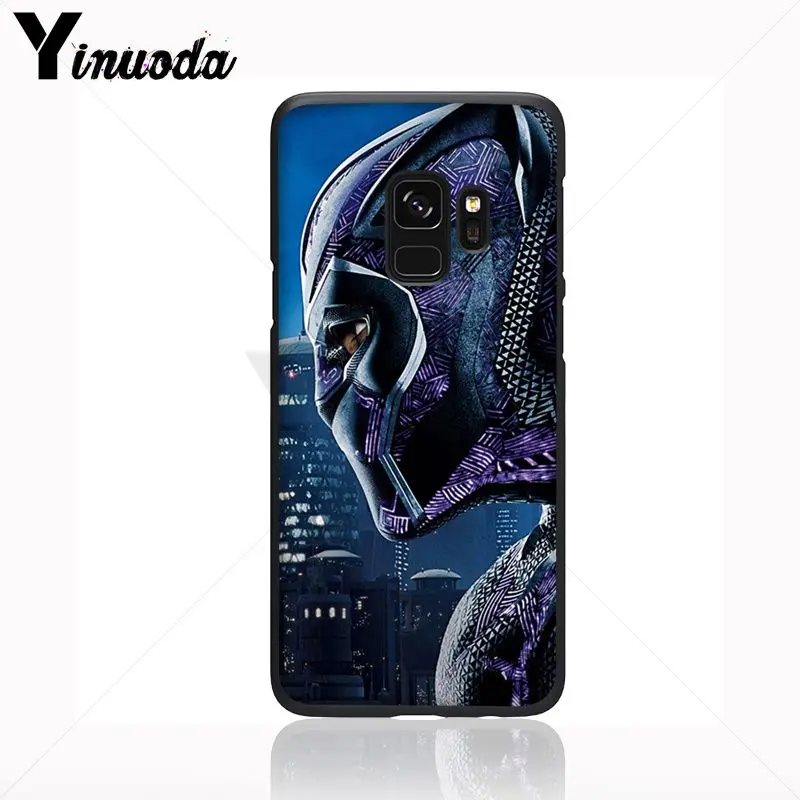 Yinuoda Черная пантера Marvel Comics аксессуары для телефона чехол Samsung Galaxy s9 s8 plus note 8 note9 s7