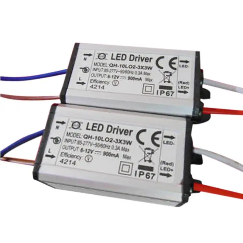 AC 85-277V IP67 350mA 900mA 10W светодиодный адаптер питания для высокой мощности Светодиодный светильник