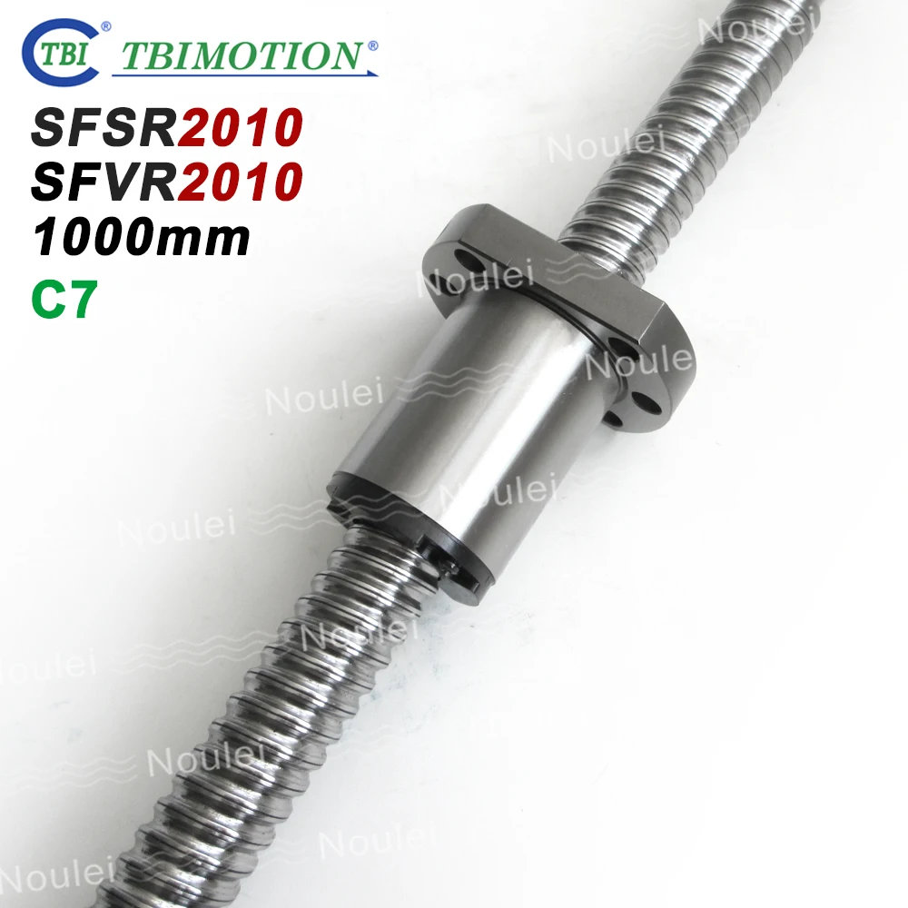 TBI SFS SFV 2010 шариковые винты комплект и Гайка SFSR2010 SFVR2010 C7 прокатный ЧПУ 1000 мм Высокая точность