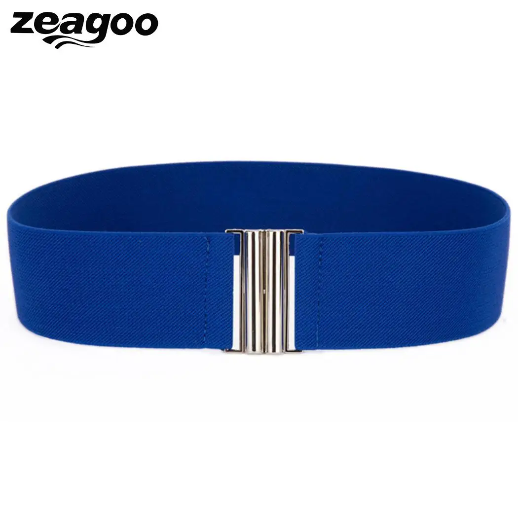 Zeagoo женское повседневное однотонное платье с застежкой на талии украшения пояса