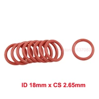 id 18mm x cs 2 65mm silicone rubber ring seals oring