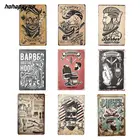 Металлическая табличка для украшения парикмахерской, винтажная жестяная вывеска для колледжа, общежития, плакат для кафе, бара, стен, домашнего декора, 20 х30 см