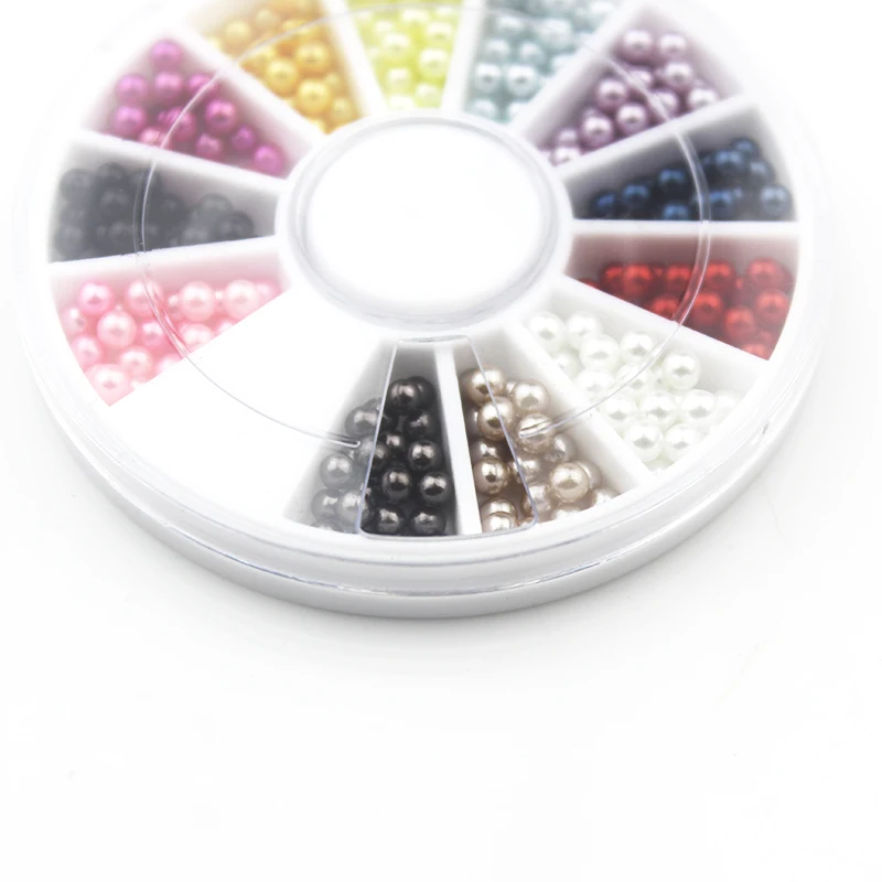 Украшения для дизайна ногтей аксессуары украшения ювелирных изделий Nailart Abs pearl